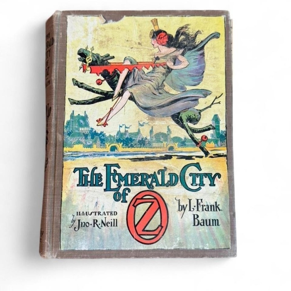 The Emerald City of Oz vintage 1910 by L. Frank Baum‎ Hardback Rare Book